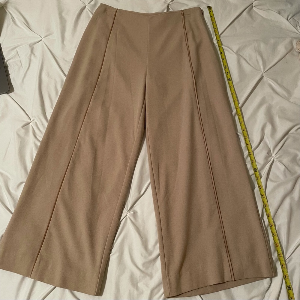 Halston Women’s Sz 4 Cropped Wide Leg Dress Pant
